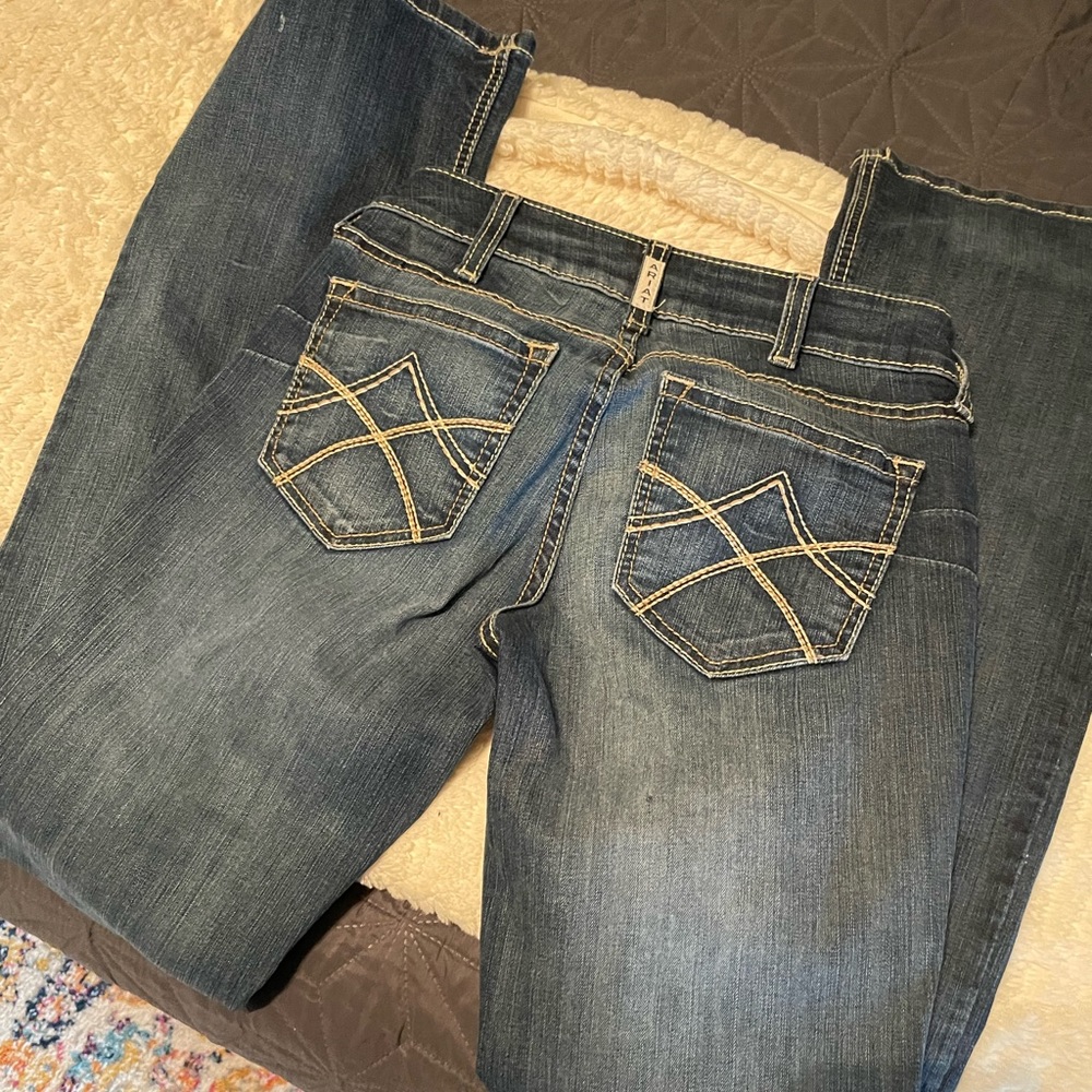 Ariat REAL Mid Rise Bootcut Denim Jeans Size 27 XL
